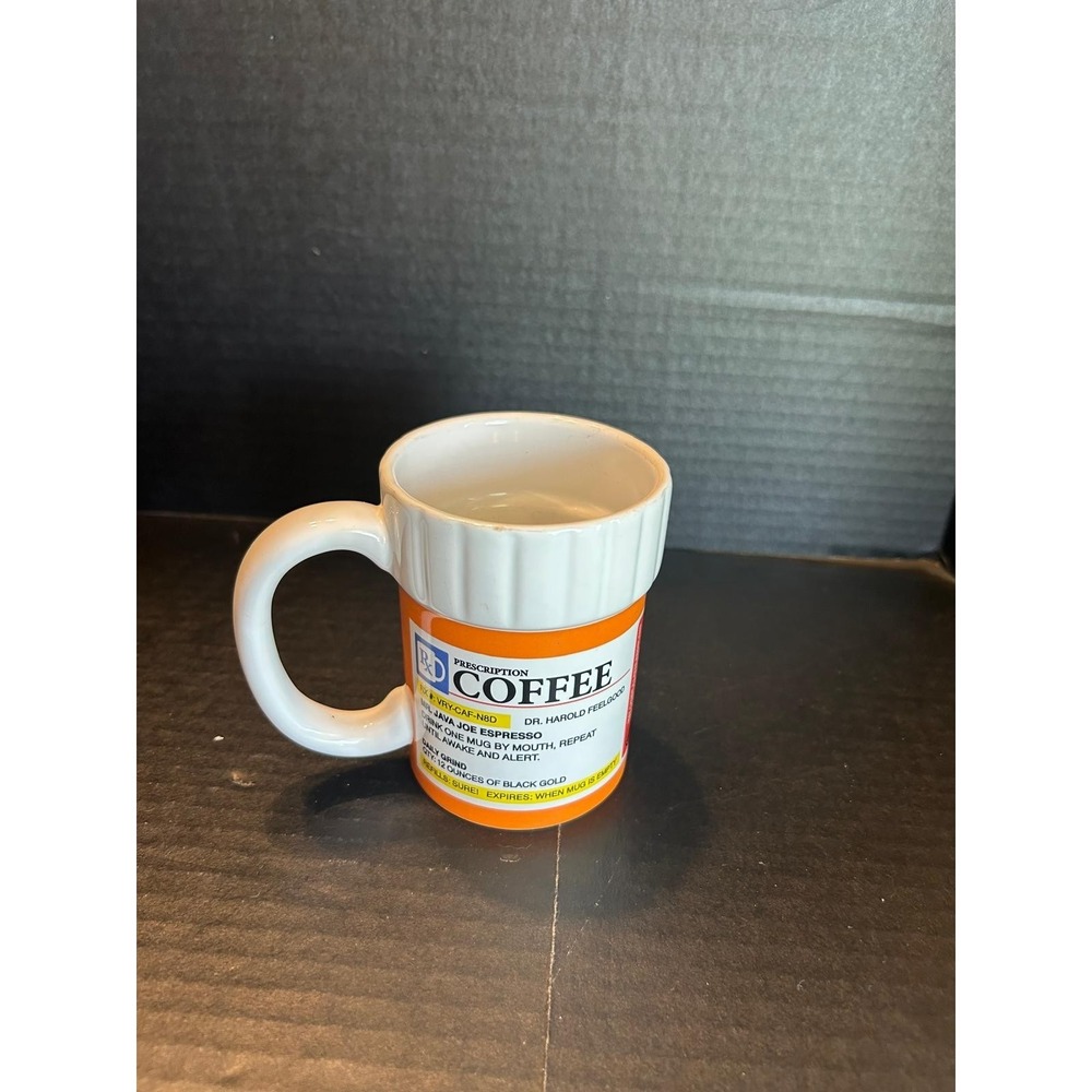 Prescription Mug Pill Bottle Coffee‎ Cup Pharmacy 12 oz. Rx - Big Mouth Toys